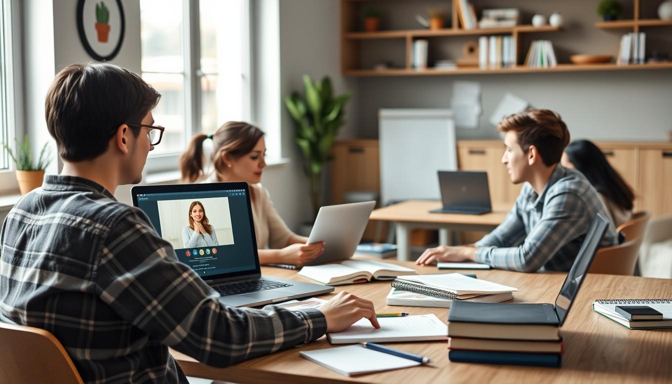 Student developing practical and academic skills